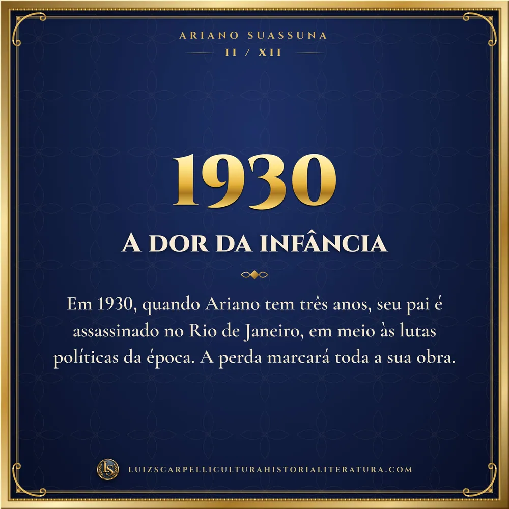 1930: A dor da infância. Ariano Suassuna, Luiz Scarpelli