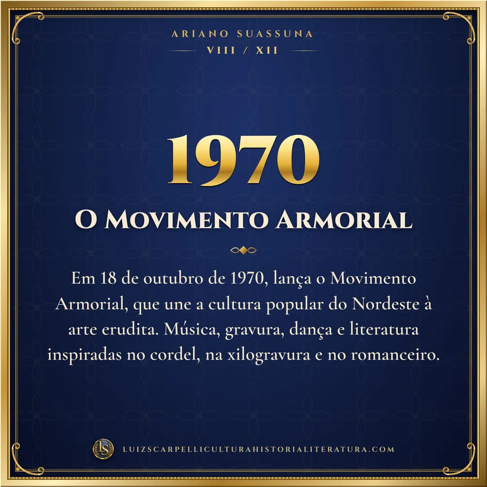 1970: O Movimento Armorial. Ariano Suassuna, Luiz Scarpelli