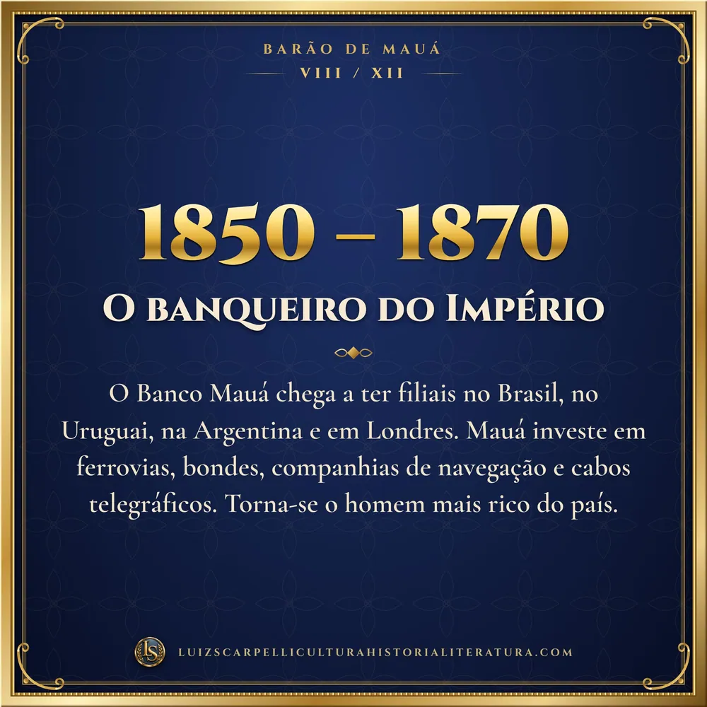 1850 – 1870: O banqueiro do Império. Barão de Mauá, Luiz Scarpelli