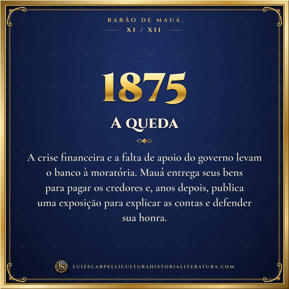 1875: A queda. Barão de Mauá, Luiz Scarpelli