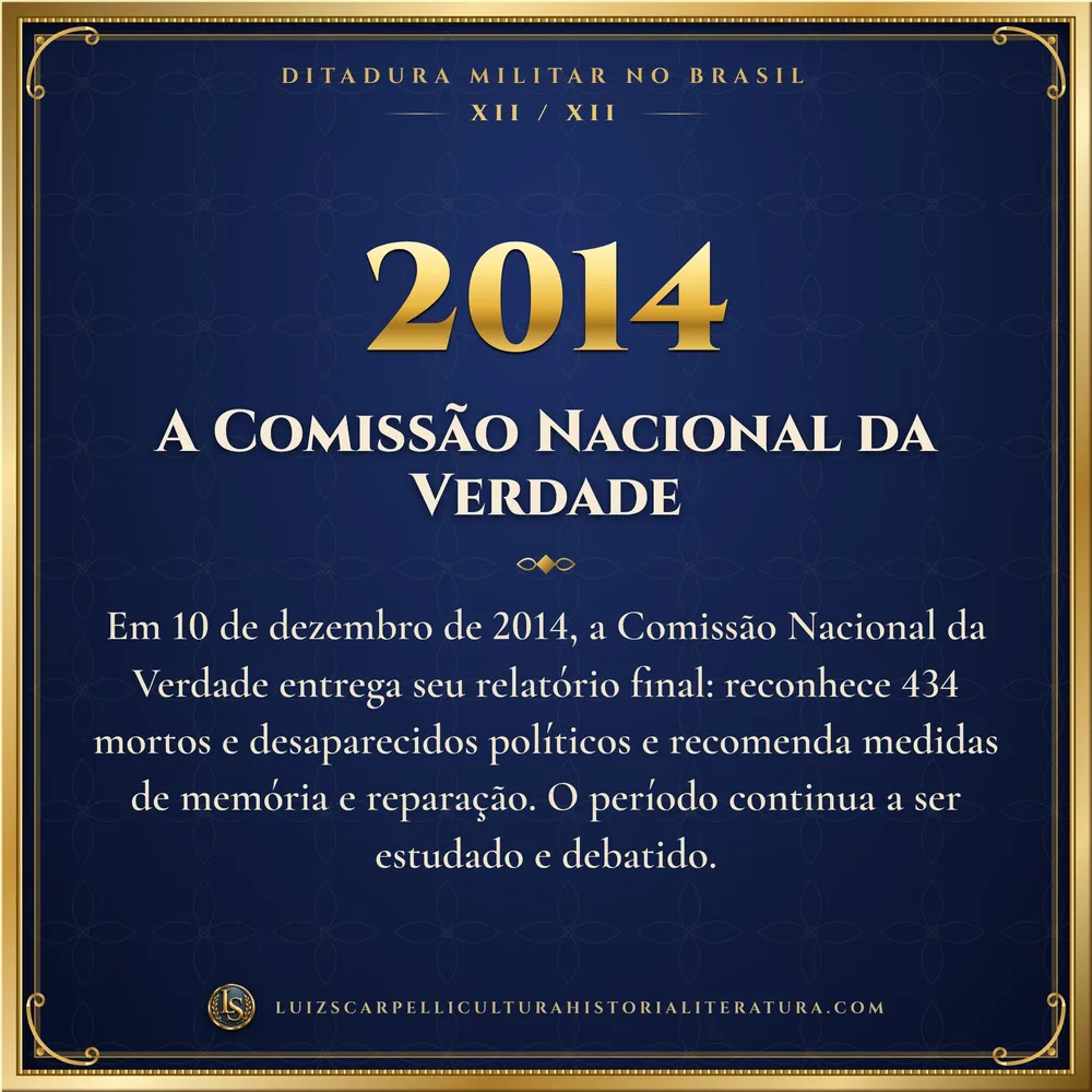 2014: A Comissão Nacional da Verdade. Ditadura Militar no Brasil, Luiz Scarpelli