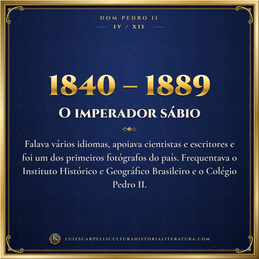 1840 – 1889: O imperador sábio. Dom Pedro II, Luiz Scarpelli