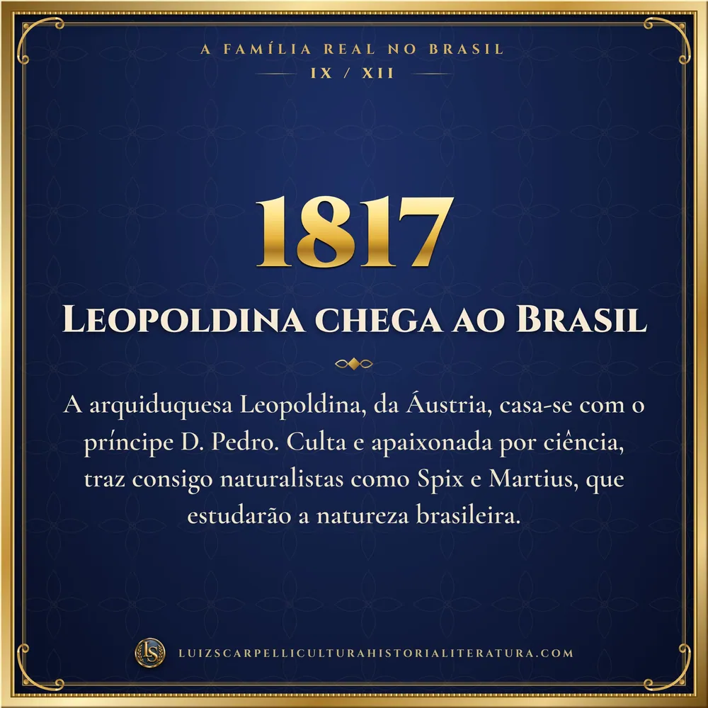 1817: Leopoldina chega ao Brasil. A Família Real no Brasil, Luiz Scarpelli