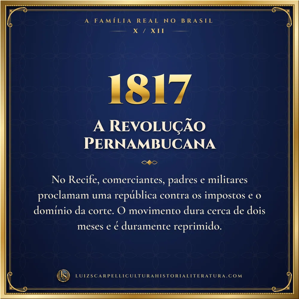 1817: A Revolução Pernambucana. A Família Real no Brasil, Luiz Scarpelli