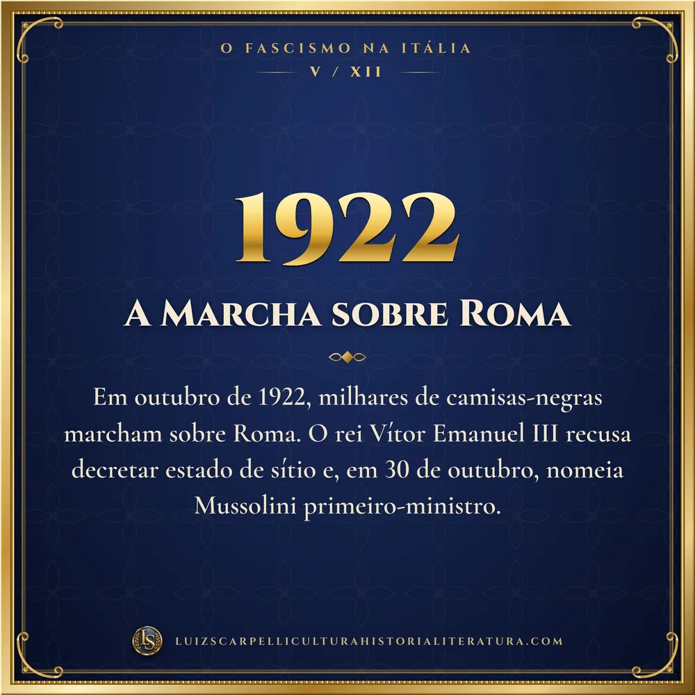 1922: A Marcha sobre Roma. O Fascismo na Itália, Luiz Scarpelli