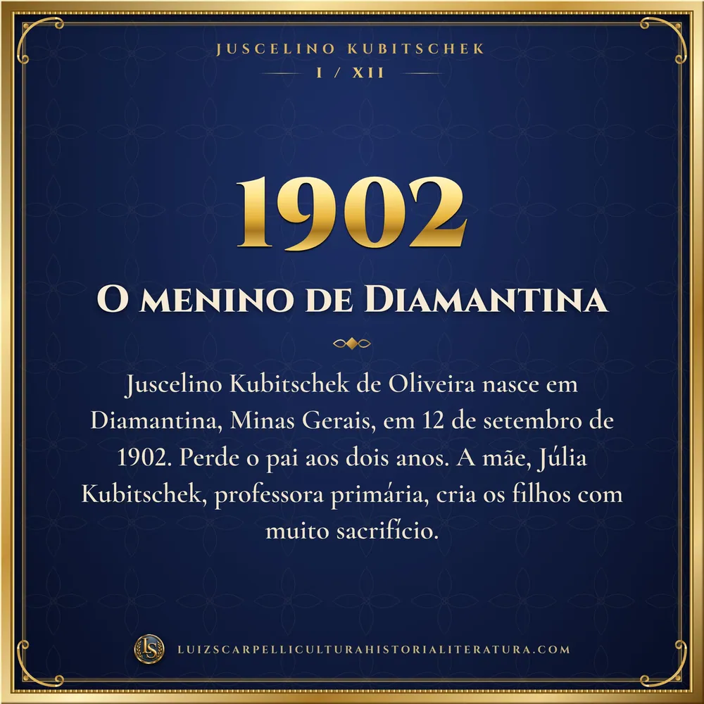 1902: O menino de Diamantina. Juscelino Kubitschek, Luiz Scarpelli