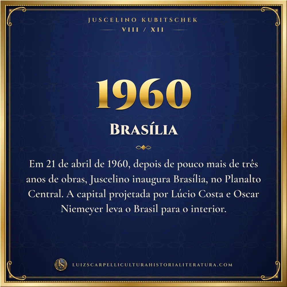 1960: Brasília. Juscelino Kubitschek, Luiz Scarpelli