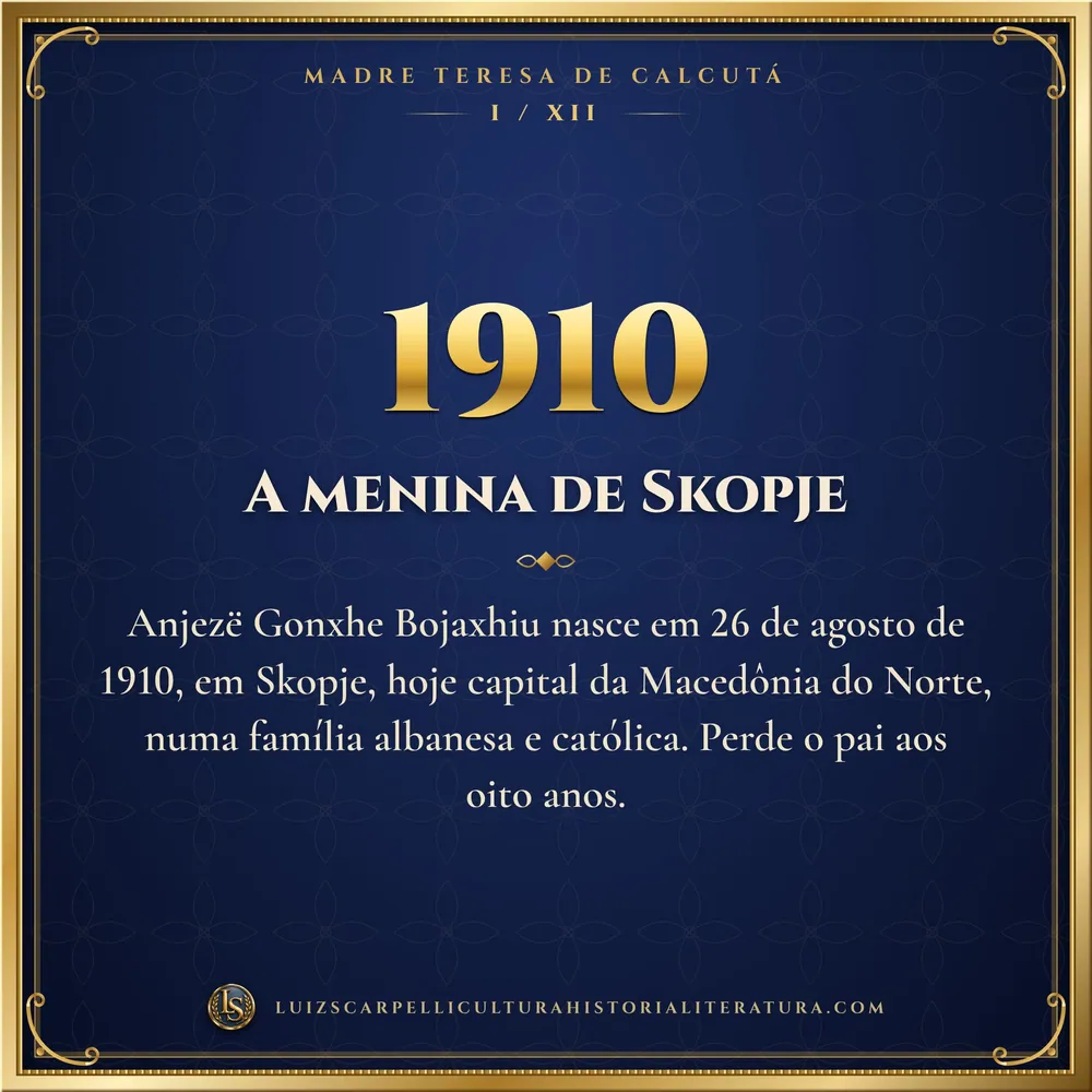 1910: A menina de Skopje. Madre Teresa de Calcutá, Luiz Scarpelli