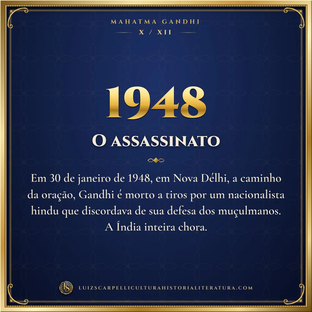 1948: O assassinato. Mahatma Gandhi, Luiz Scarpelli