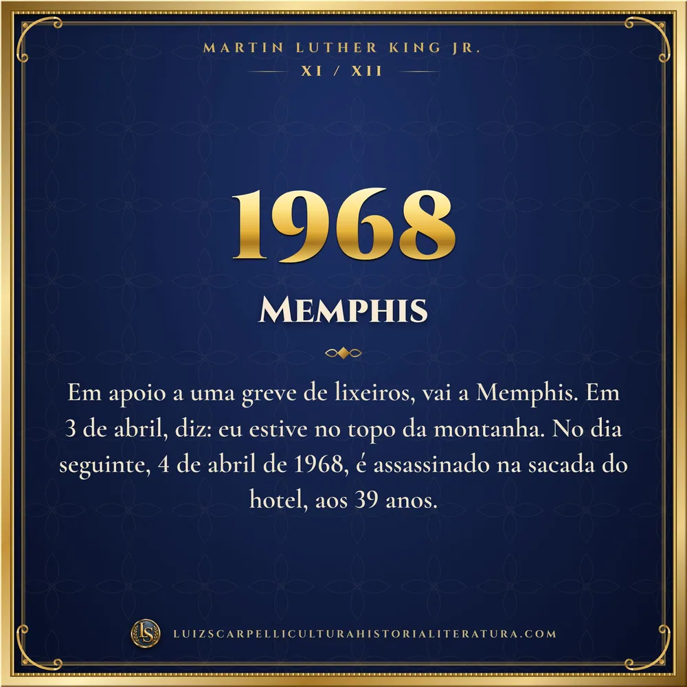 1968: Memphis. Martin Luther King Jr., Luiz Scarpelli