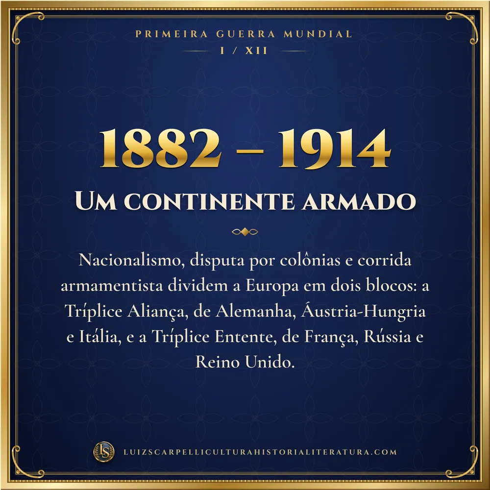 1882 – 1914: Um continente armado. Primeira Guerra Mundial, Luiz Scarpelli