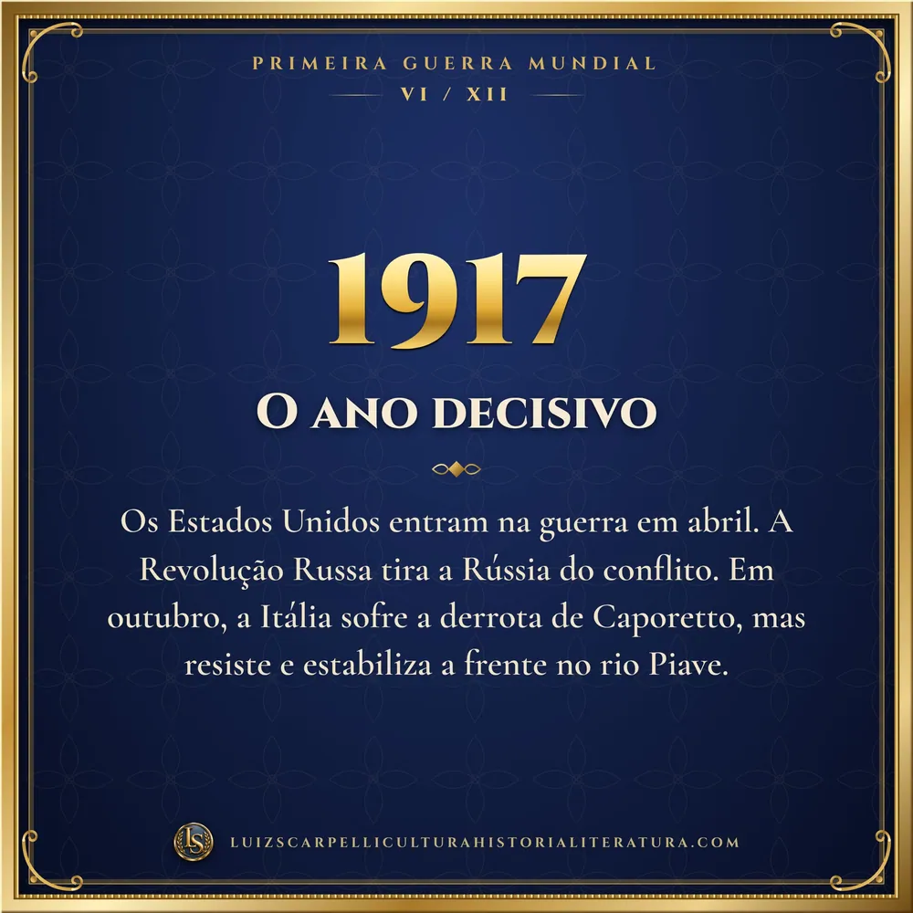 1917: O ano decisivo. Primeira Guerra Mundial, Luiz Scarpelli