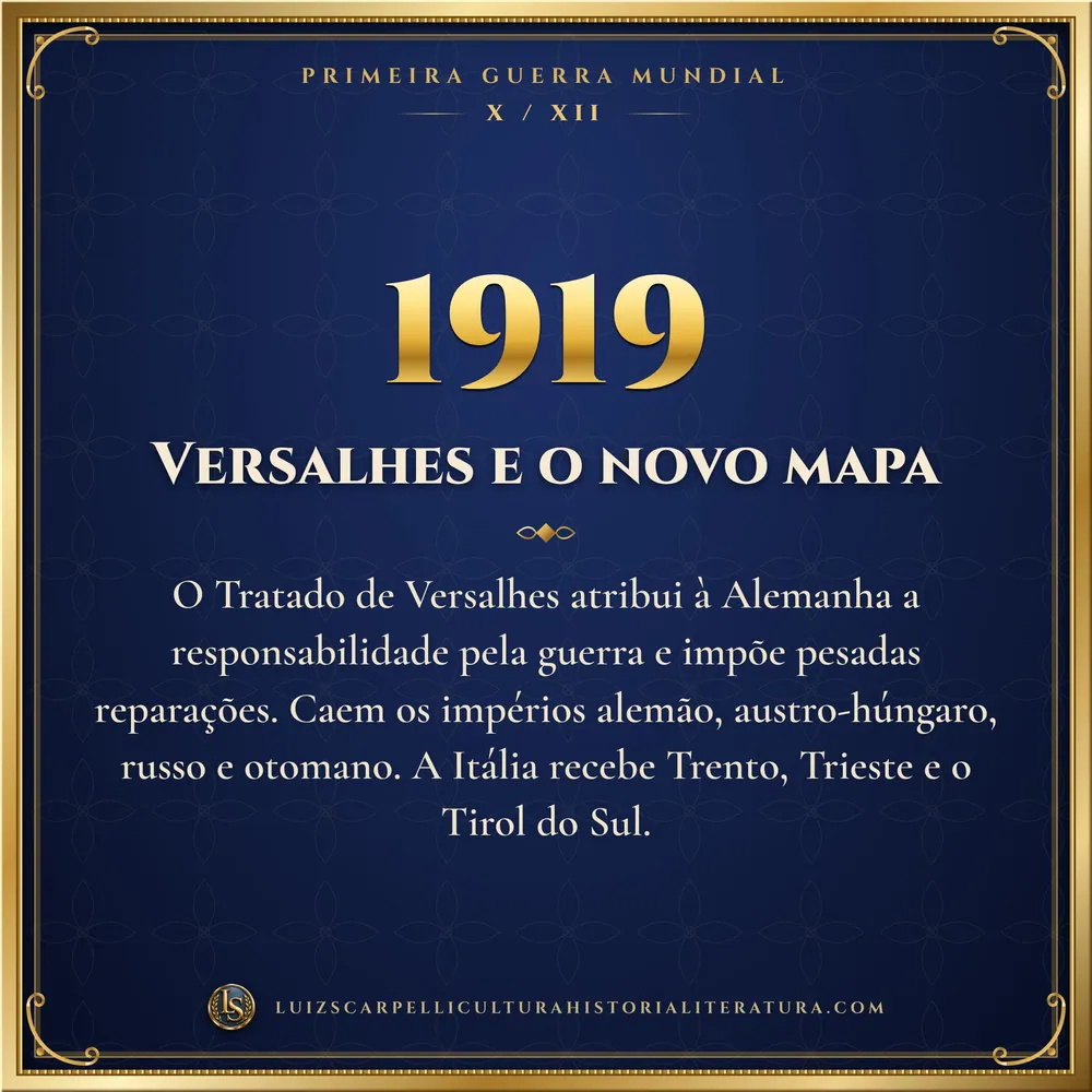 1919: Versalhes e o novo mapa. Primeira Guerra Mundial, Luiz Scarpelli
