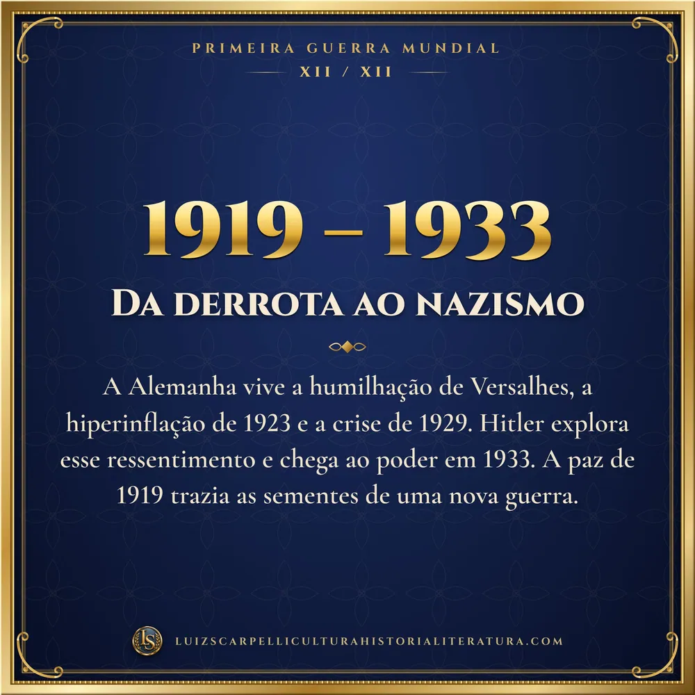 1919 – 1933: Da derrota ao nazismo. Primeira Guerra Mundial, Luiz Scarpelli