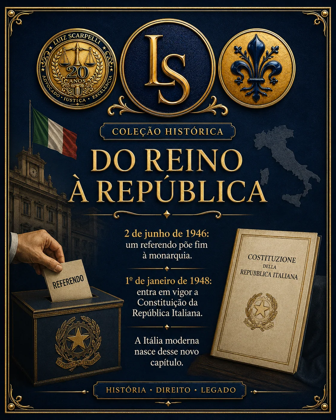 Do Reino à República: Coleção Histórica de Luiz Scarpelli sobre o Reino da Itália