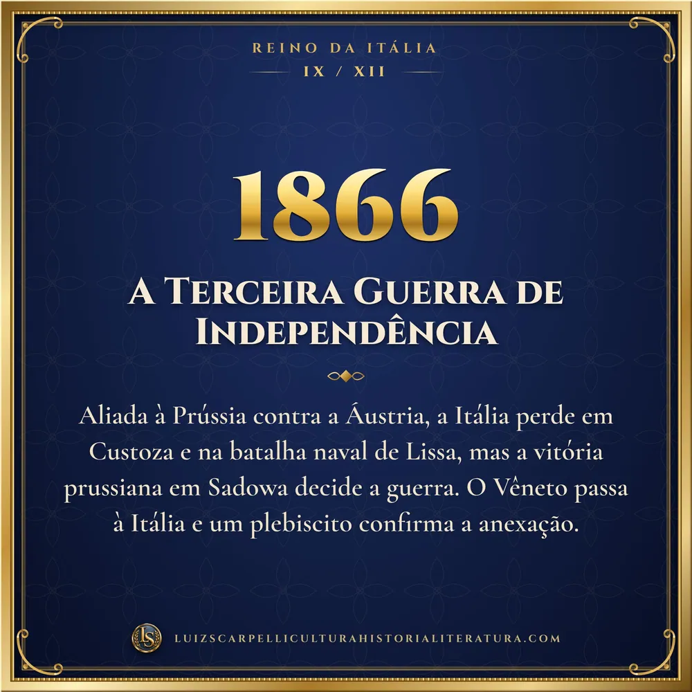 1866: A Terceira Guerra de Independência. Reino da Itália, Luiz Scarpelli