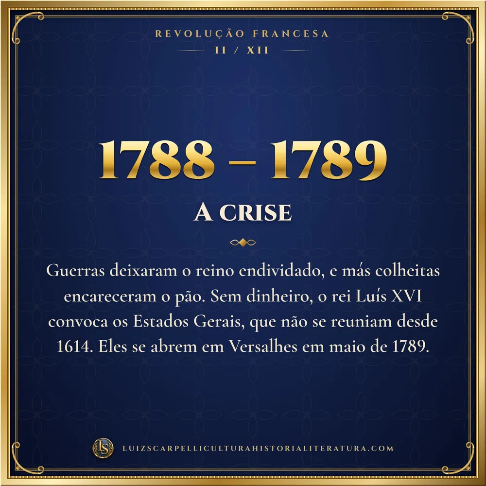 1788 – 1789: A crise. Revolução Francesa, Luiz Scarpelli