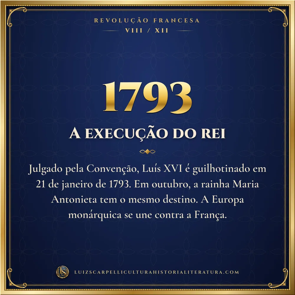 1793: A execução do rei. Revolução Francesa, Luiz Scarpelli
