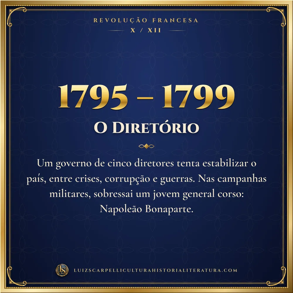 1795 – 1799: O Diretório. Revolução Francesa, Luiz Scarpelli