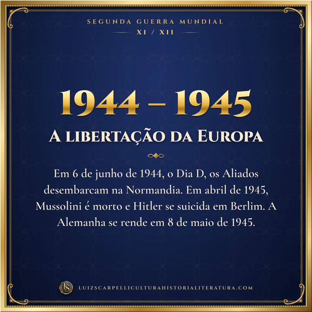 1944 – 1945: A libertação da Europa. Segunda Guerra Mundial, Luiz Scarpelli