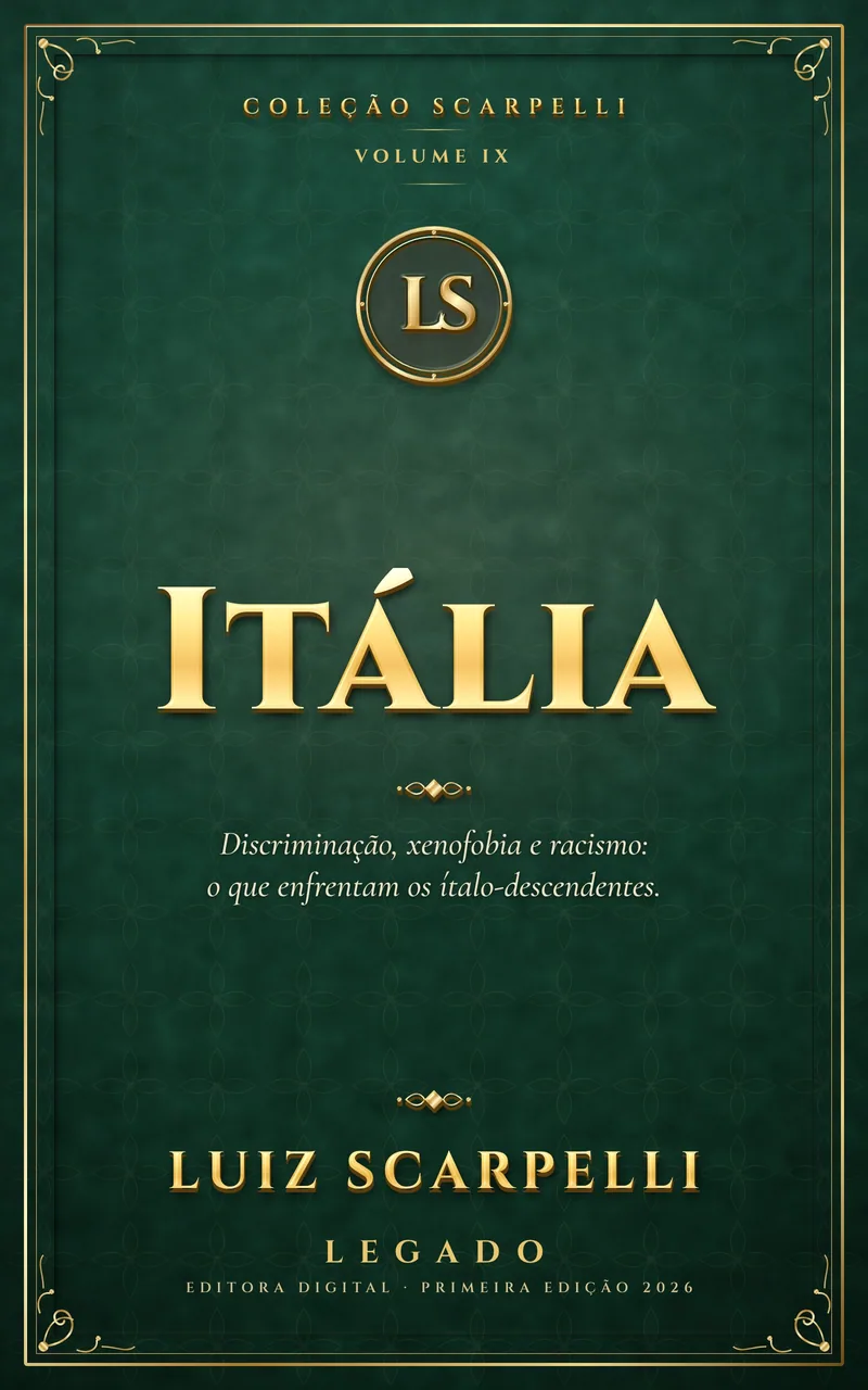 Capa do livro Itália, de Luiz Scarpelli (em preparação)