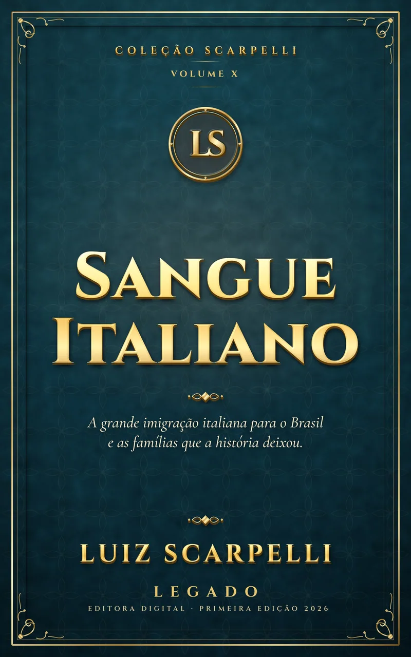 Capa do livro Sangue Italiano, de Luiz Scarpelli (em preparação)
