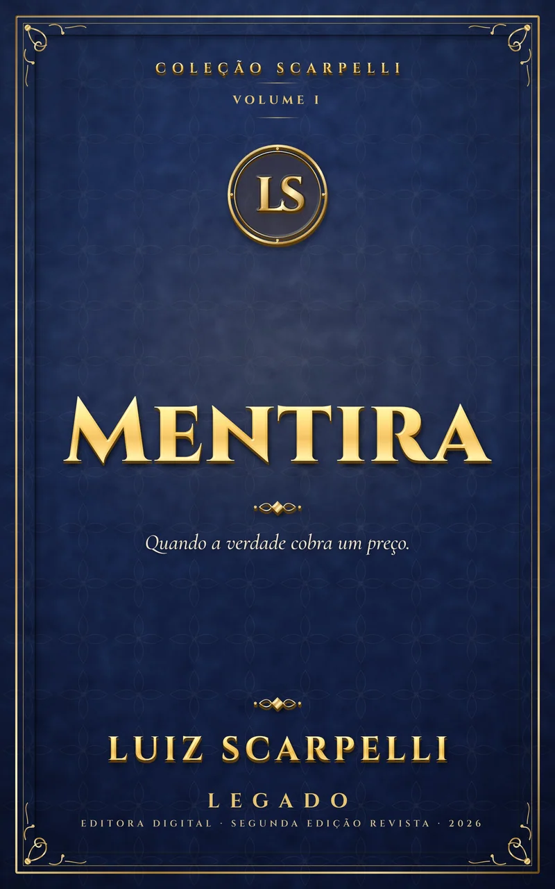 Capa do livro Mentira, de Luiz Scarpelli
