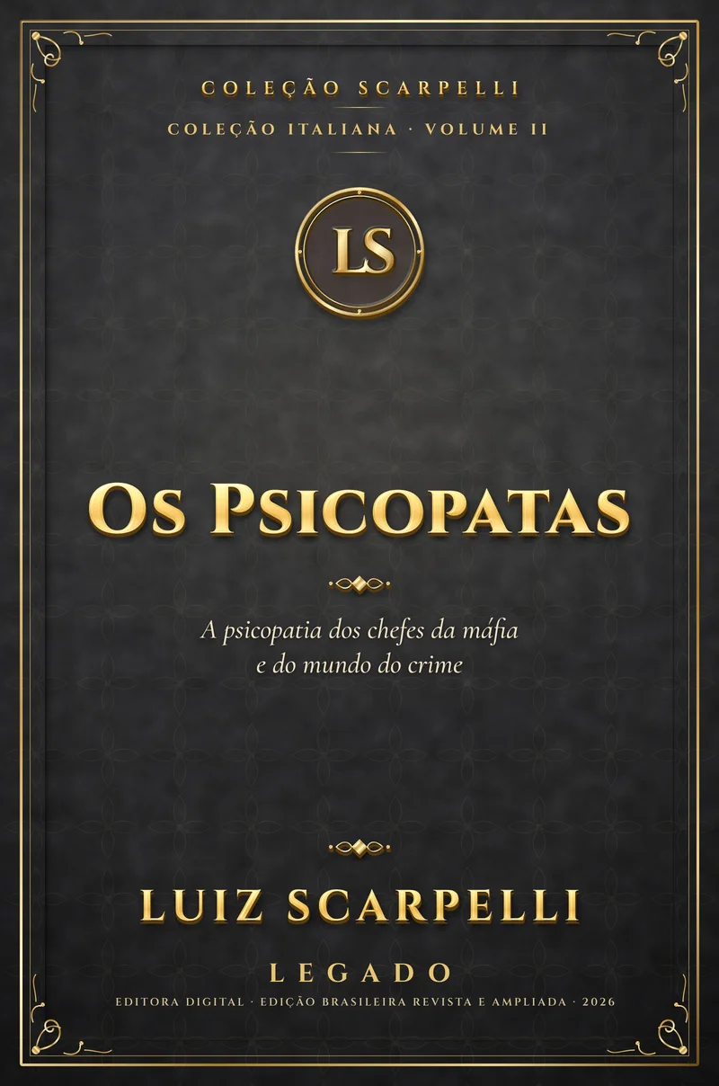 Capa do livro Os Psicopatas, de Luiz Scarpelli