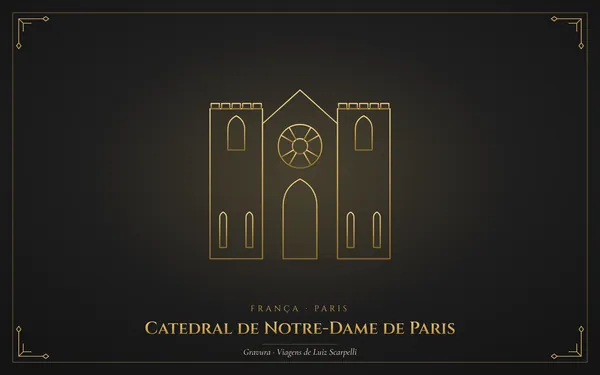 Paris, gravura das viagens de Luiz Scarpelli