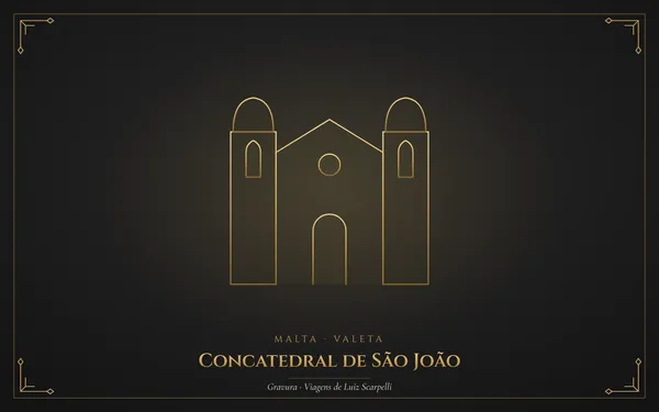 Valeta, gravura das viagens de Luiz Scarpelli