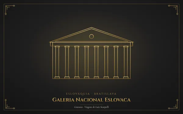 Galeria Nacional Eslovaca, gravura das viagens de Luiz Scarpelli