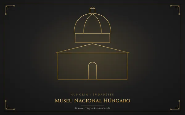 Museu Nacional Húngaro, gravura das viagens de Luiz Scarpelli