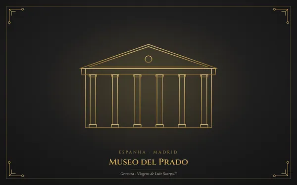 Museo del Prado, gravura das viagens de Luiz Scarpelli