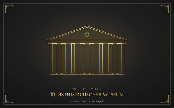Kunsthistorisches Museum, gravura das viagens de Luiz Scarpelli
